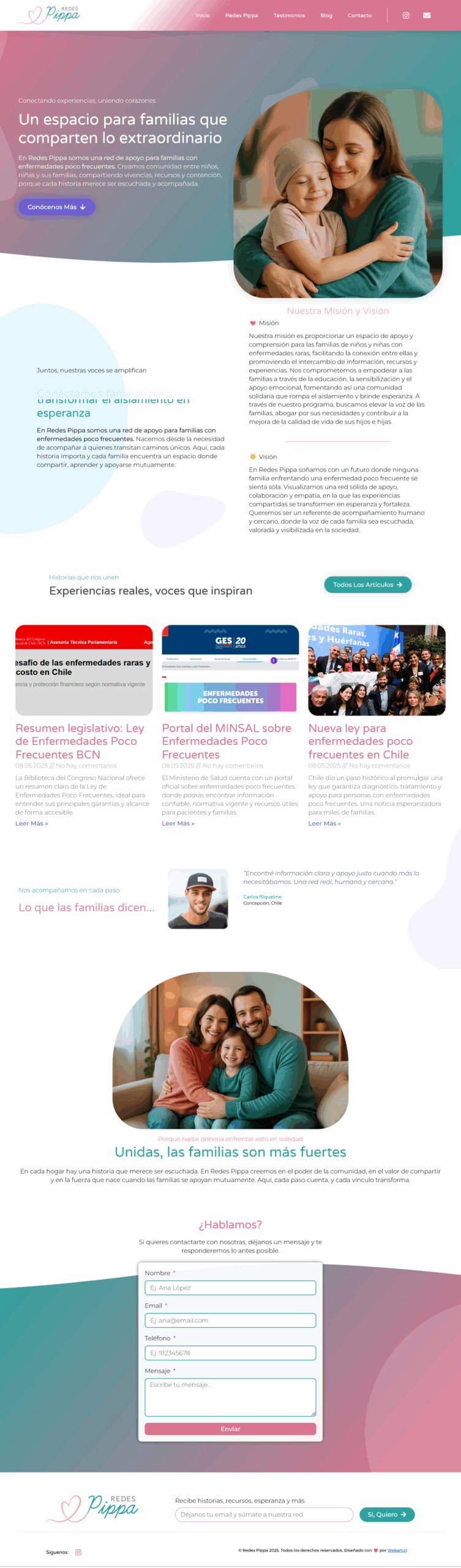 Diseño Sitio Web Profesional Redes Pippa